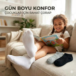 Çocuk Patik Çorap 3’lü – Pamuklu, Nefes Alan Günlük Kısa Çorap
