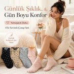 Kadın Fırfırlı Soket Çorap 8’li Set – Puantiyeli, Fiyonklu, Yumuşak ve Esnek Bilek Çorabı