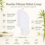 Erkek Bambu 12’li Dikişsiz Babet Çorap Siyah Beyaz Gri Görünmez Sneaker Çorap Nefes Alan Yumuşak