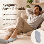 Erkek Bambu 12’li Dikişsiz Babet Çorap Siyah Beyaz Gri Görünmez Sneaker Çorap Nefes Alan Yumuşak