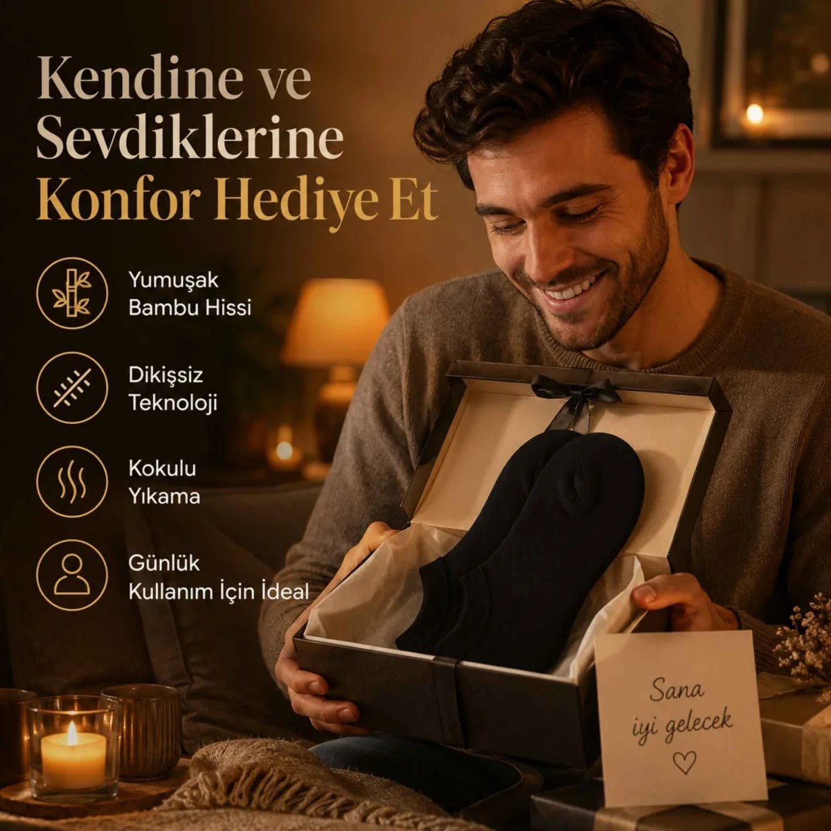 Erkek Bambu 6’lı Dikişsiz Babet Çorap Siyah Beyaz Gri Görünmez Sneaker Çorap Nefes Alan Yumuşak