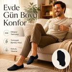 Erkek Bambu 6’lı Dikişsiz Babet Çorap Siyah Beyaz Gri Görünmez Sneaker Çorap Nefes Alan Yumuşak