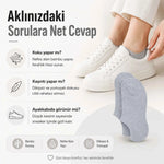 Kadın Bambu 12’li Dikişsiz Babet Çorap Siyah Beyaz Gri Görünmez Sneaker Çorap Nefes Alan Yumuşak
