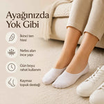 Erkek Geri Dönüşüm İplikli 12’li Görünmez Sneaker Çorap, İnce Dikişli, Nefes Alan Yazlık Babet Çorabı, Kaymaz Topuklu Siyah Gri Beyaz