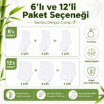 Erkek Bambu Soket Çorap 6’lı Paket, Dikişsiz Parfümlü Nefes Alan Yumuşak Nem Emici Günlük Uzun Çorap