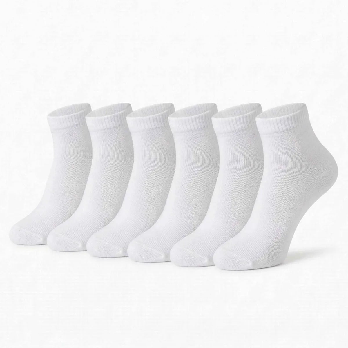Erkek Bambu Patik Çorap 6’lı Paket, Siyah Beyaz Gri, Nefes Alan Nem Emici Yumuşak Günlük Spor Bilek Çorabı
