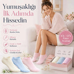 Kadın Bambu Dikişsiz Patik Çorap 6’lı Paket – Yumuşak, Nefes Alan, Nem Emici Kısa Konç Günlük Çorap – Krem, Mavi, Pembe