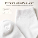 Kadın Bambu Uzun Çorap 6’lı Paket, Dikişsiz Burunlu Yumuşak Dokulu Siyah Beyaz Gri