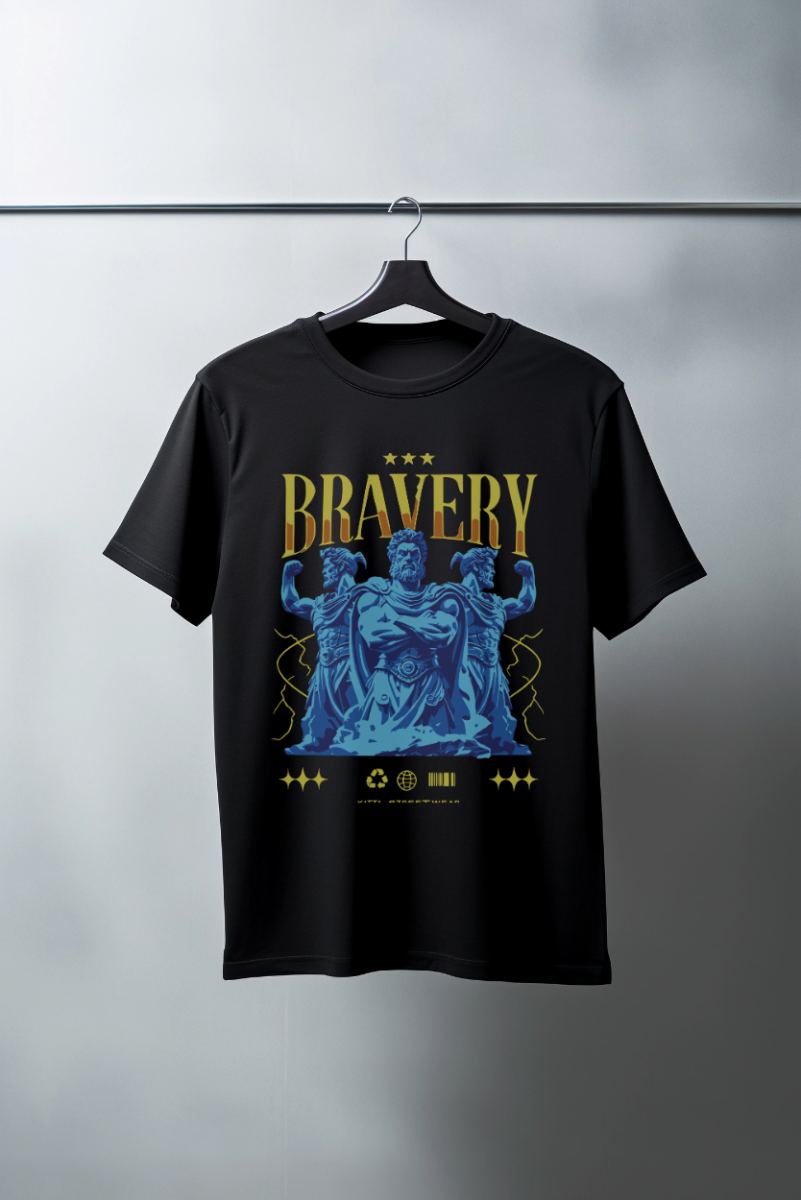 Unisex Oversize 24/1 Penye DTF Baskılı Tişört - DTF102
