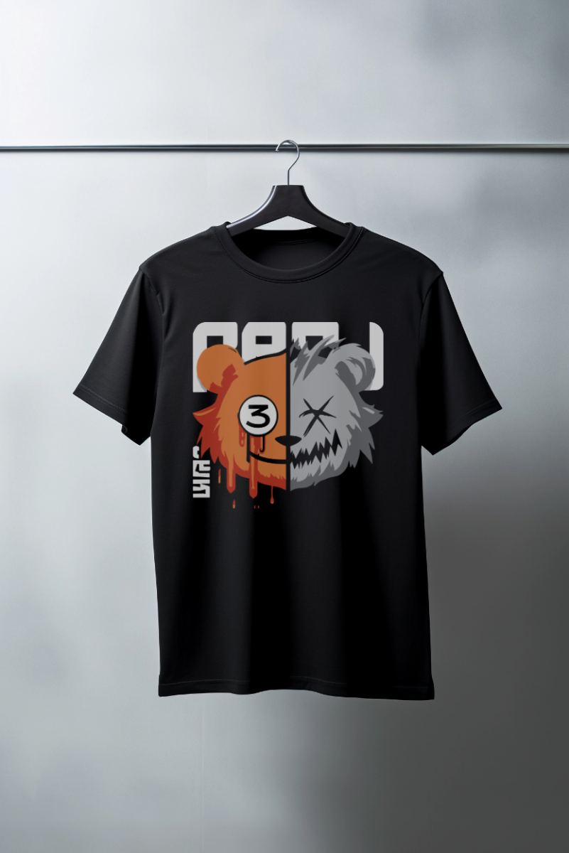 Unisex Oversize 24/1 Penye DTF Baskılı Tişört - DTF114