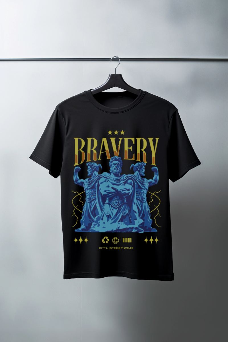 Unisex Oversize 24/1 Penye DTF Baskılı Tişört - DTF140