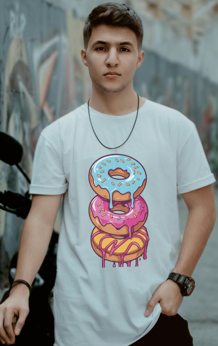 Unisex Oversize 24/1 Penye DTF Baskılı Tişört - DTF149