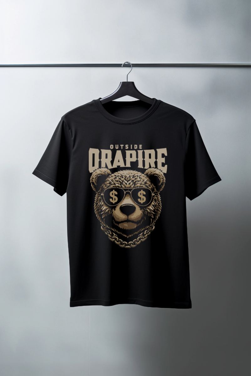 Unisex Oversize 24/1 Penye DTF Baskılı Tişört - DTF160