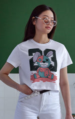 Unisex Oversize 24/1 Penye DTF Baskılı Tişört - DTF169