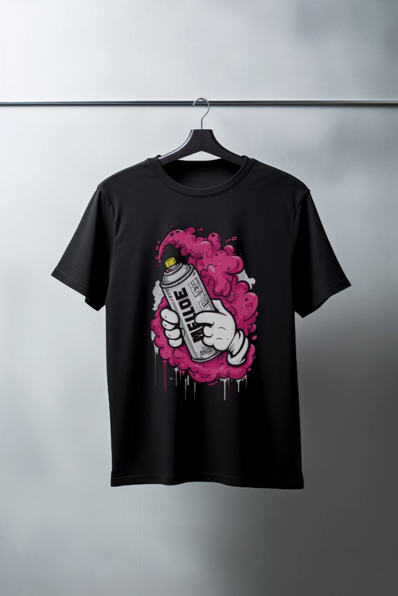 Unisex Oversize 24/1 Penye DTF Baskılı Tişört - DTF179