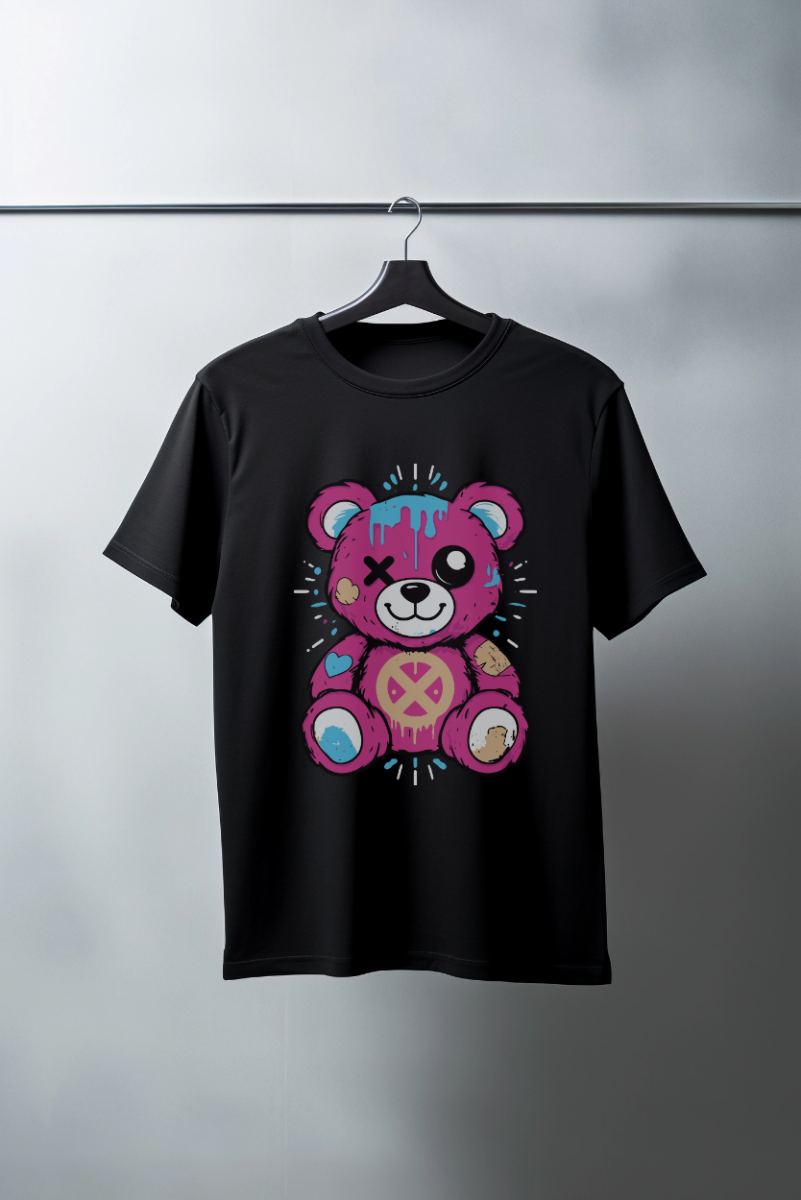 Unisex Oversize 24/1 Penye DTF Baskılı Tişört - DTF182