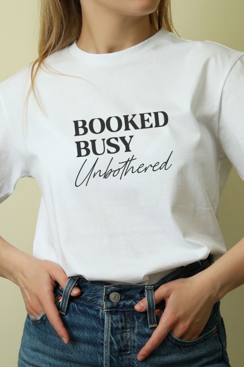Unisex Oversize 24/1 Penye DTF Baskılı Tişört - DTF208