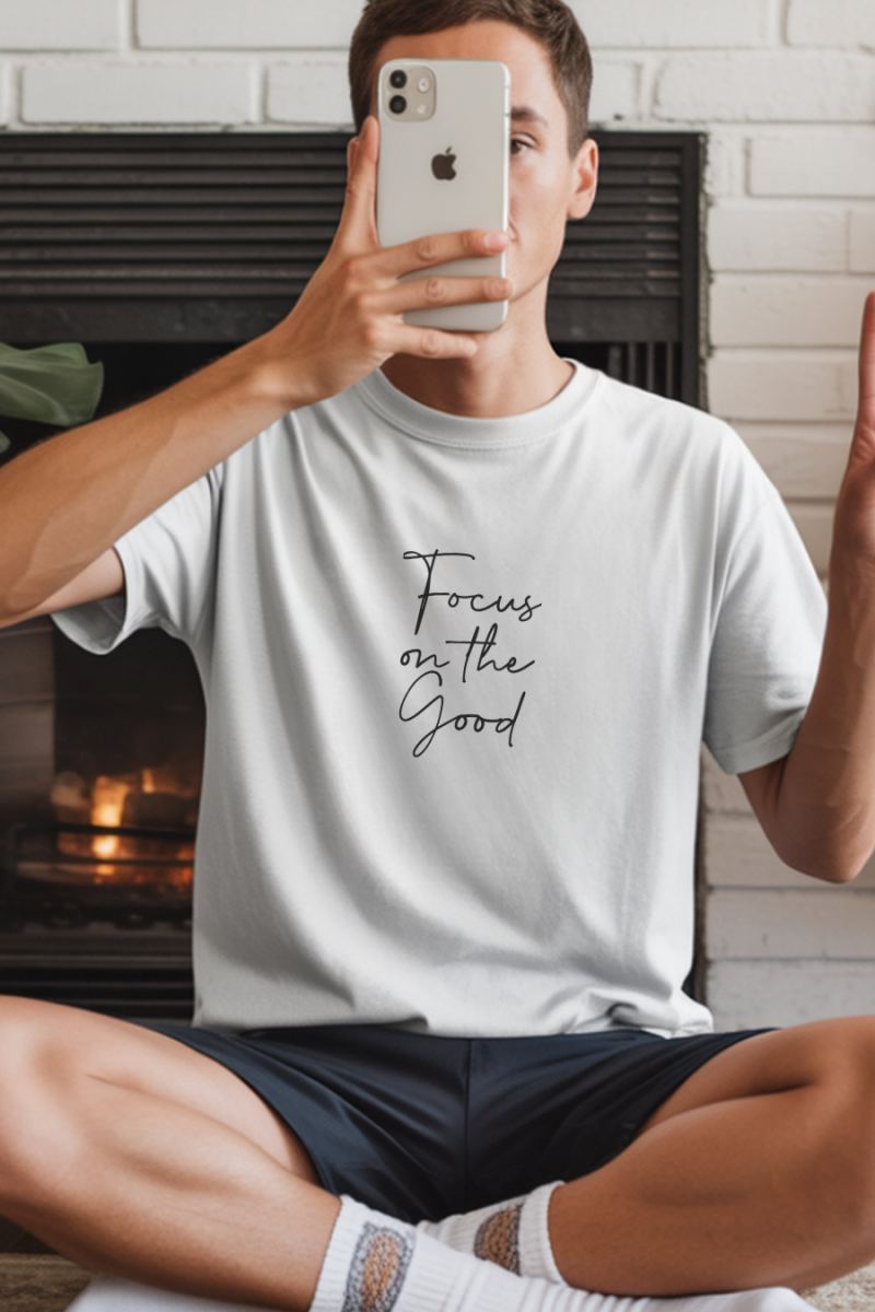 Unisex Oversize 24/1 Penye DTF Baskılı Tişört - DTF236
