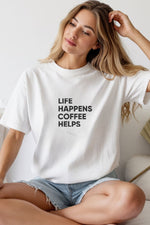 Unisex Oversize 24/1 Penye DTF Baskılı Tişört - DTF243