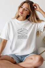 Unisex Oversize 24/1 Penye DTF Baskılı Tişört - DTF244