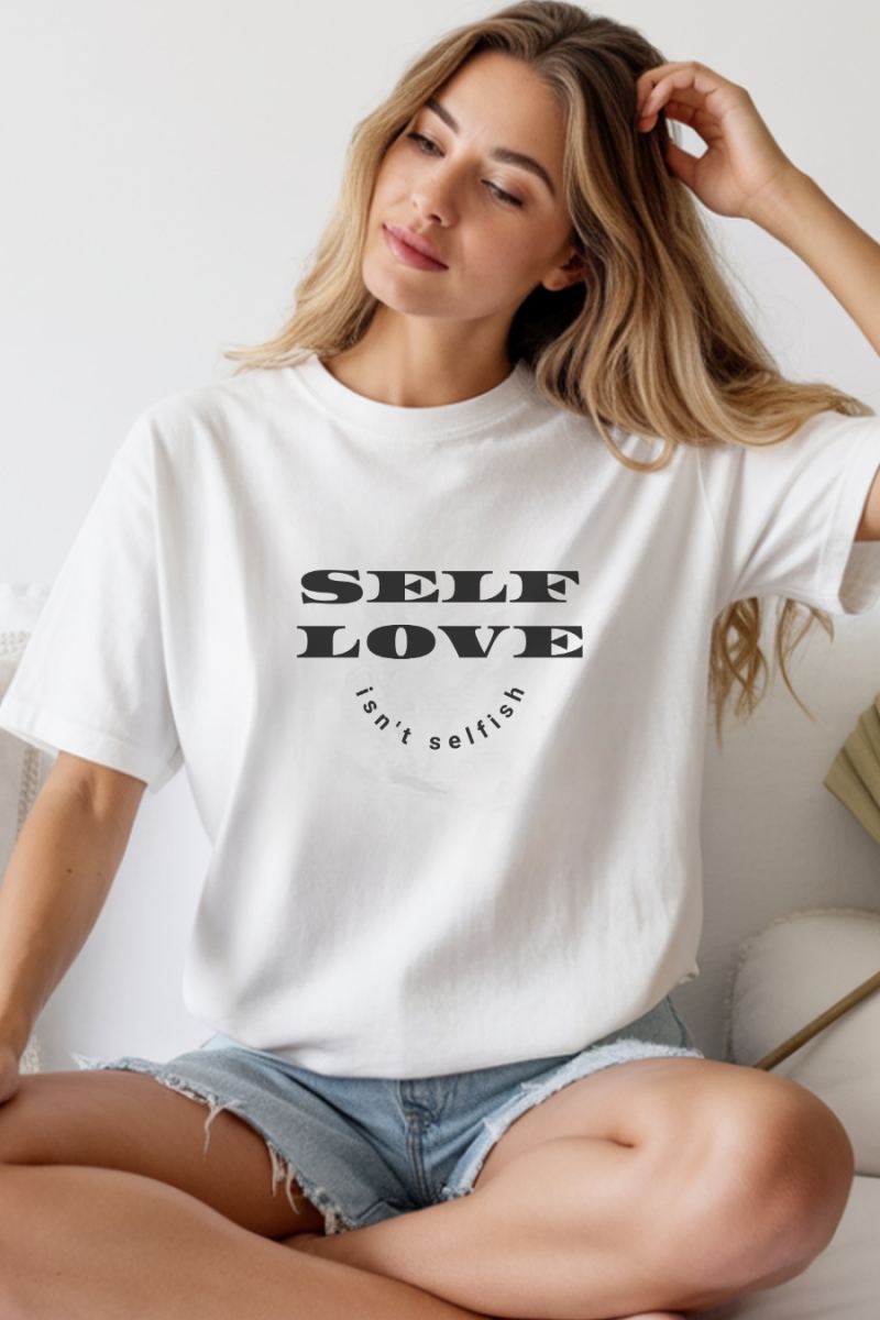 Unisex Oversize 24/1 Penye DTF Baskılı Tişört - DTF258