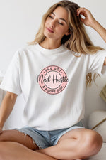 Unisex Oversize 24/1 Penye DTF Baskılı Tişört - DTF263