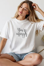 Unisex Oversize 24/1 Penye DTF Baskılı Tişört - DTF276