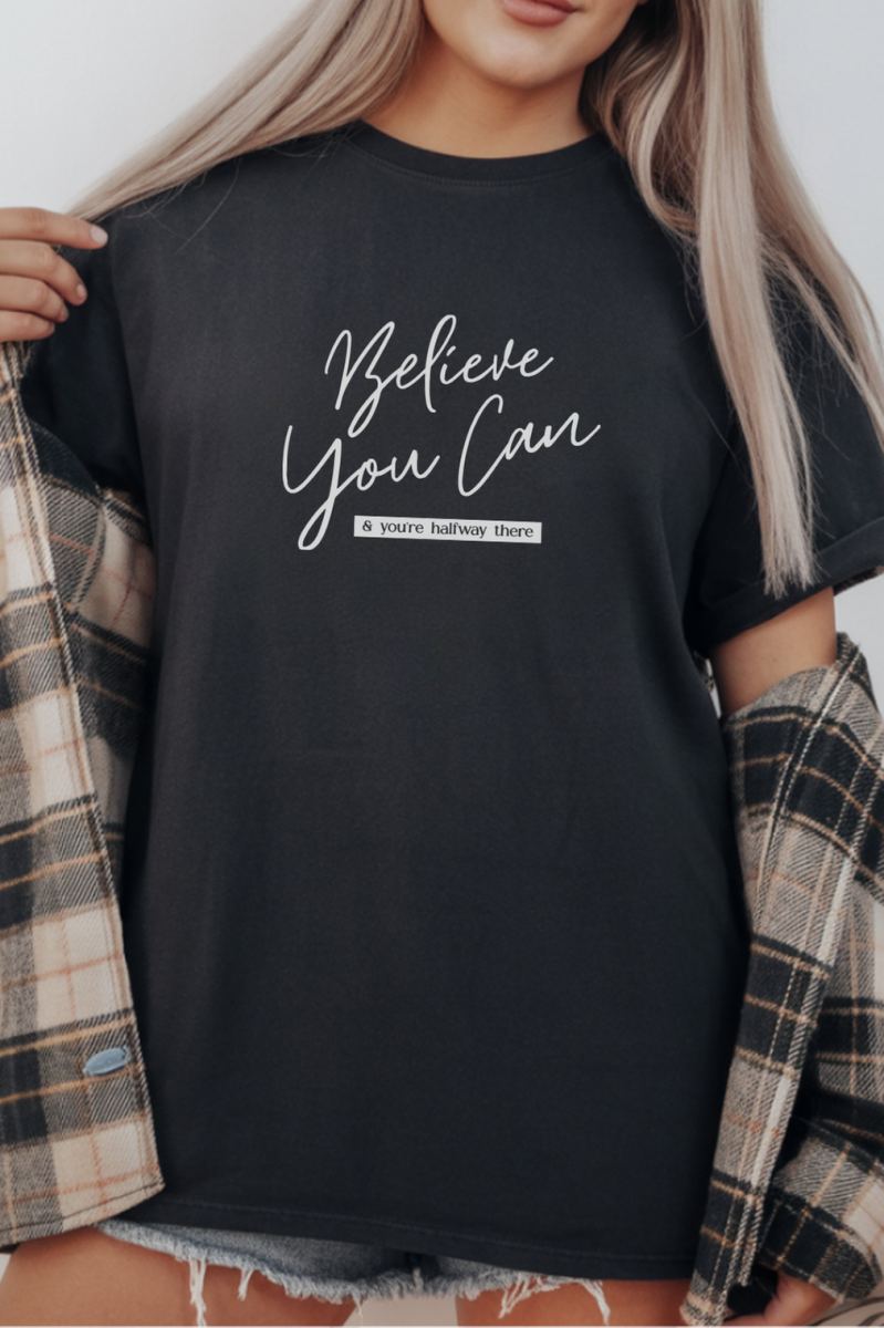 Unisex Oversize 24/1 Penye DTF Baskılı Tişört - DTF280