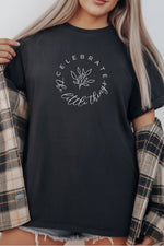 Unisex Oversize 24/1 Penye DTF Baskılı Tişört - DTF282