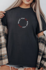 Unisex Oversize 24/1 Penye DTF Baskılı Tişört - DTF289