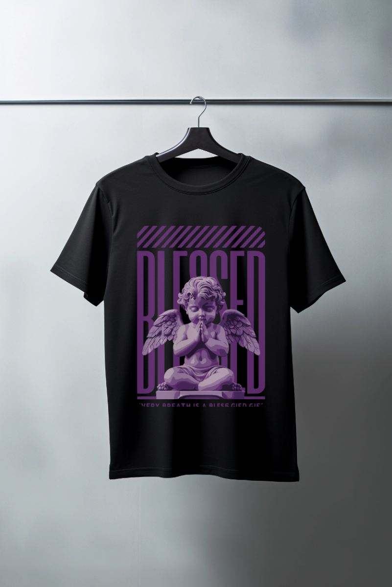 Unisex Oversize 24/1 Penye DTF Baskılı Tişört - DTF69