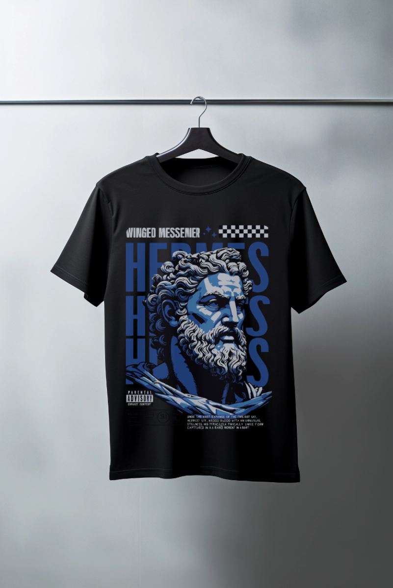 Unisex Oversize 24/1 Penye DTF Baskılı Tişört - DTF73