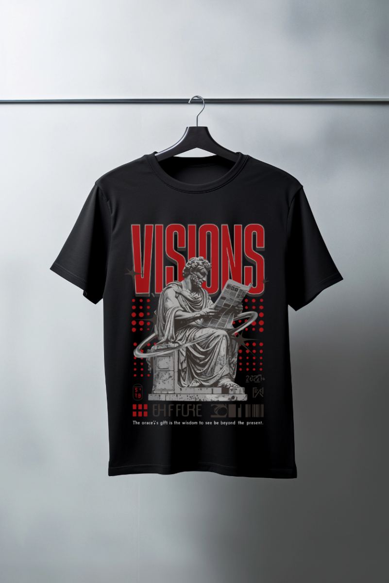 Unisex Oversize 24/1 Penye DTF Baskılı Tişört - DTF77