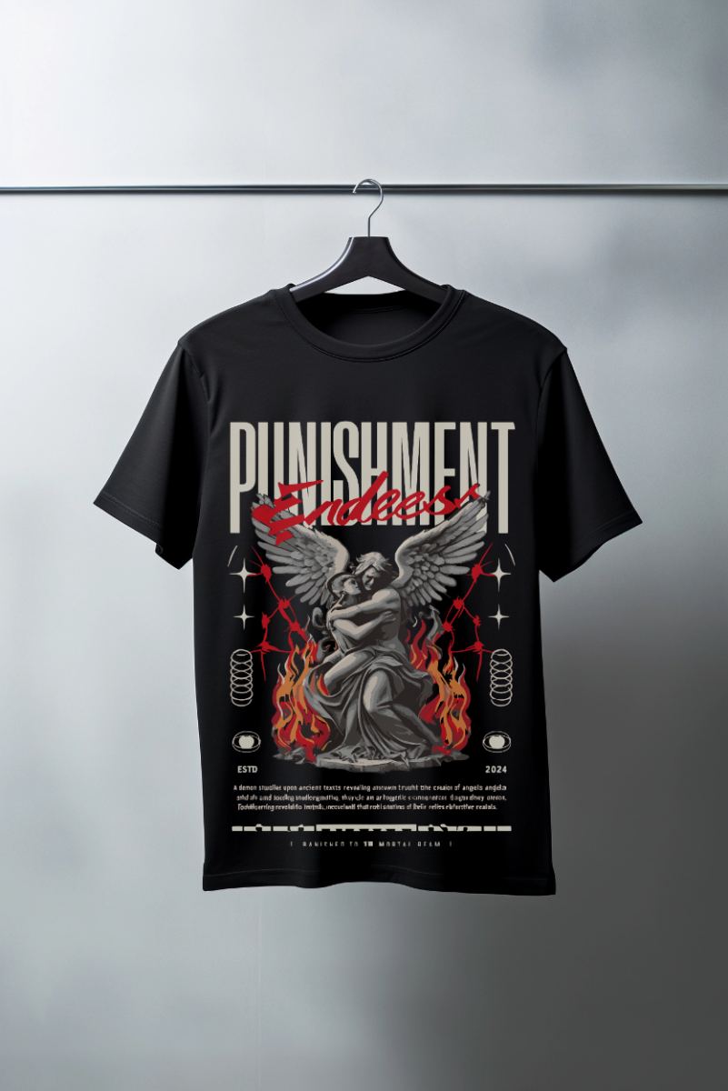 Unisex Oversize 24/1 Penye DTF Baskılı Tişört - DTF81