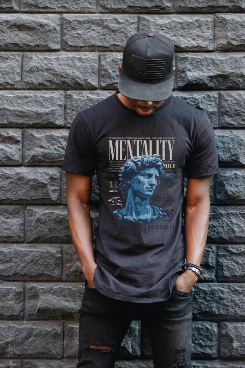 Unisex Oversize 24/1 Penye DTF Baskılı Tişört - DTF95