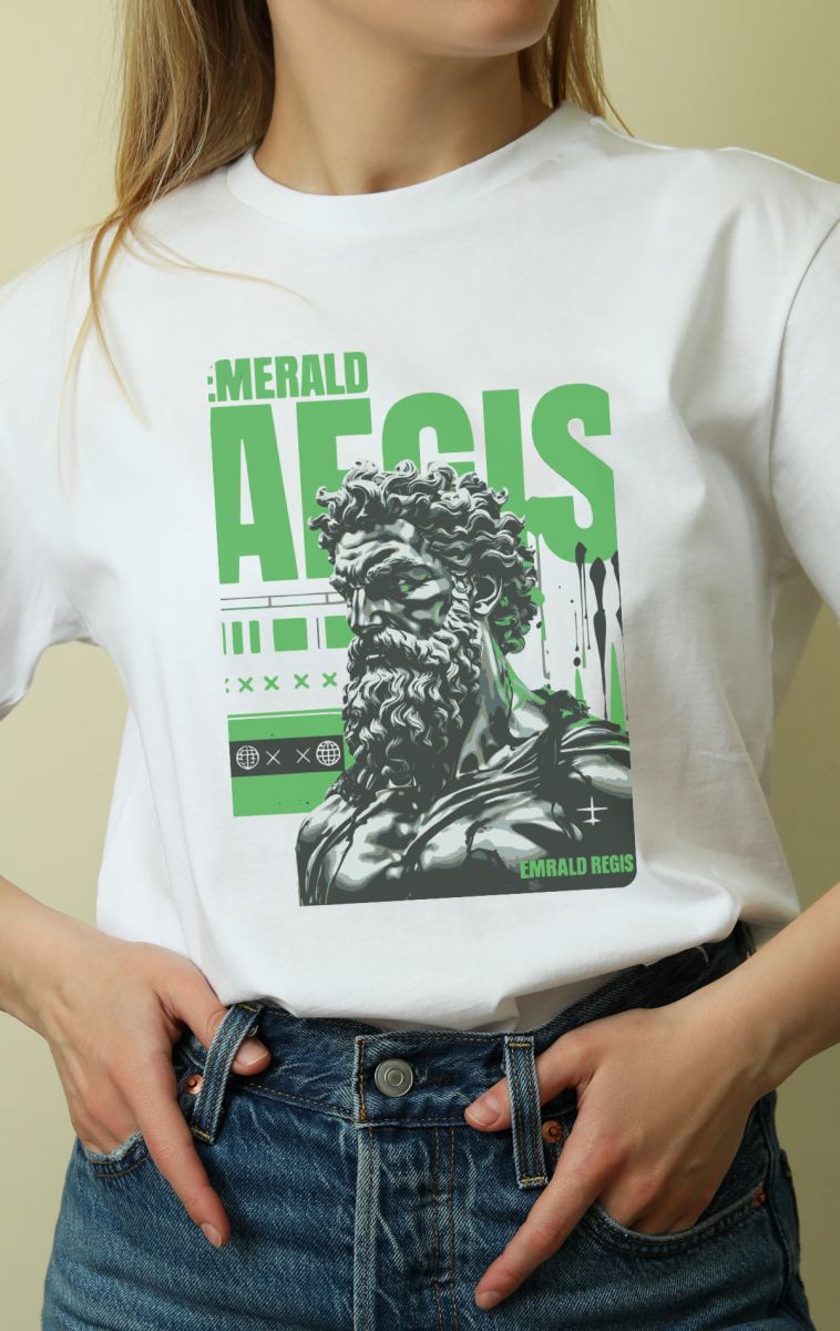 Unisex Oversize 24/1 Penye DTF Baskılı Tişört - DTF99