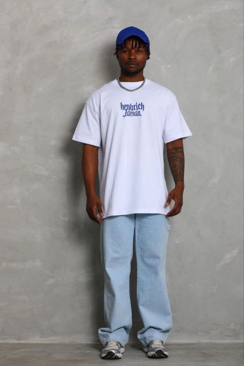 Erkek Baskılı T-Shirt Kısa Kol Bisiklet Yaka Regular Fit Tişört - Beyaz