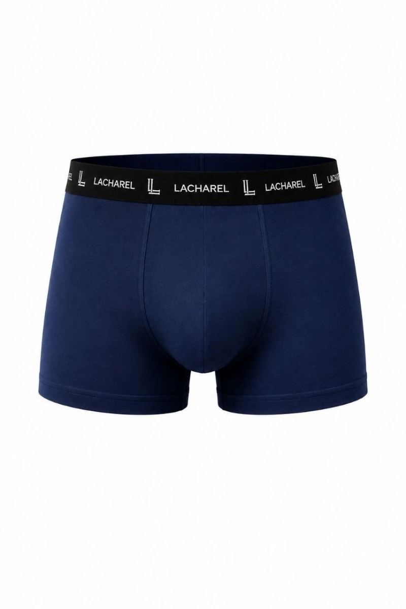 Erkek Likralı Pamuklu Nefes Alan Penye Boxer 3'lü Paket - Lacivert
