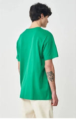 Erkek Düz Penye Tişört Bisiklet Yaka Kısa Kol Regular Fit T-Shirt - Yeşil