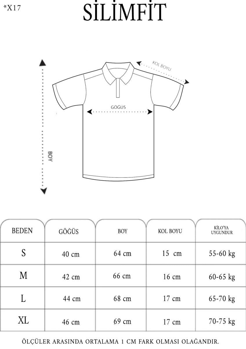 Erkek Polo Yaka tişört Slim Fit Dokuma Çizgili  Kısa kol T-Shirt - Haki