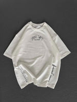 Kadın Kısa Kol Tişört Bisiklet Yaka Filistin Poşülü Baskılı T-Shirt - Beyaz