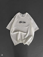 Erkek Baskılı T-Shirt Kısa Kol Bisiklet Yaka Regular Fit Rahat Kalıp Günlük Tişört - Beyaz