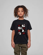 Çocuk Unisex Baskılı T-Shirt - Siyah