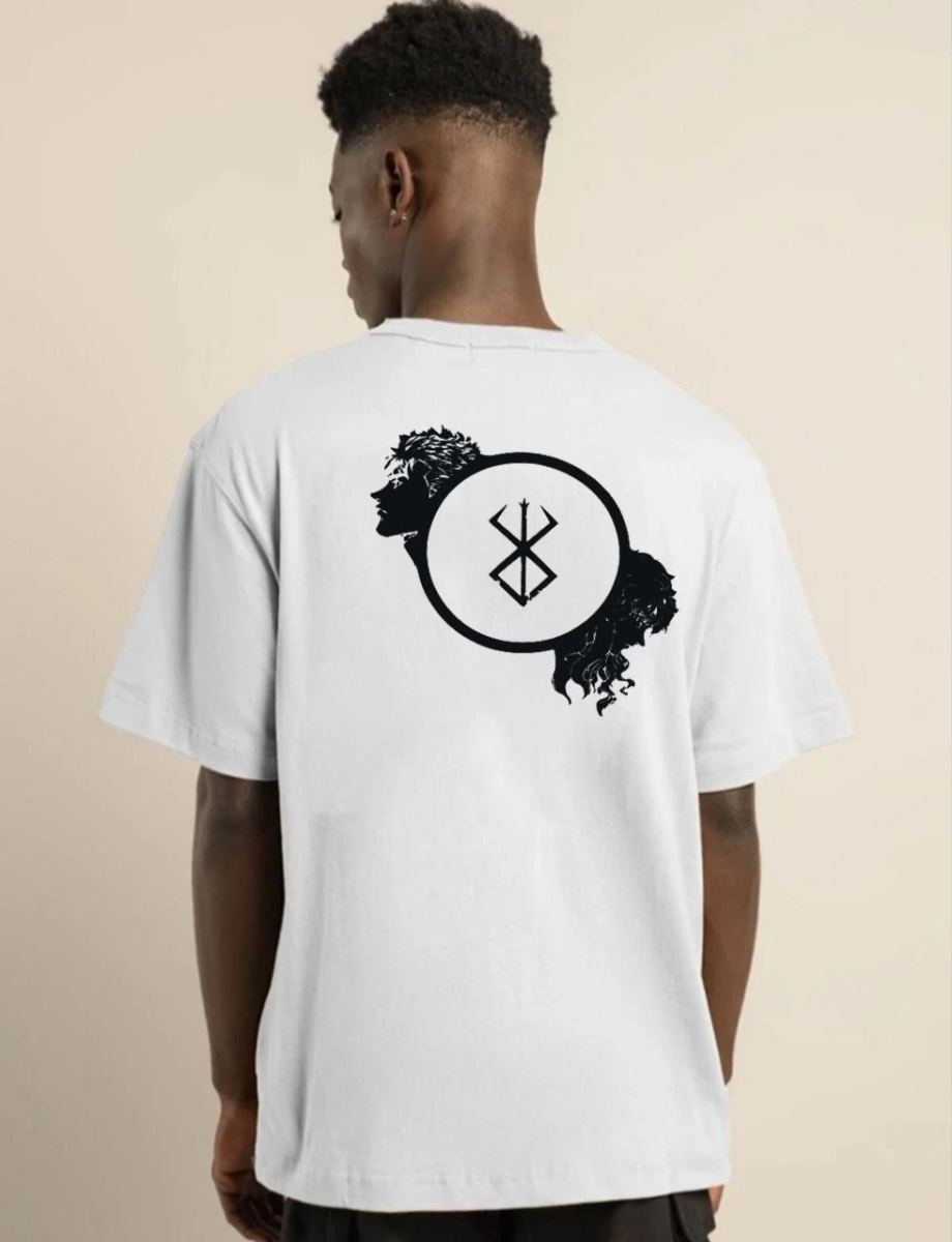 Erkek Baskılı T-Shirt Kısa Kol Bisiklet Yaka Regular Fit Rahat Kalıp Günlük Tişört - Beyaz