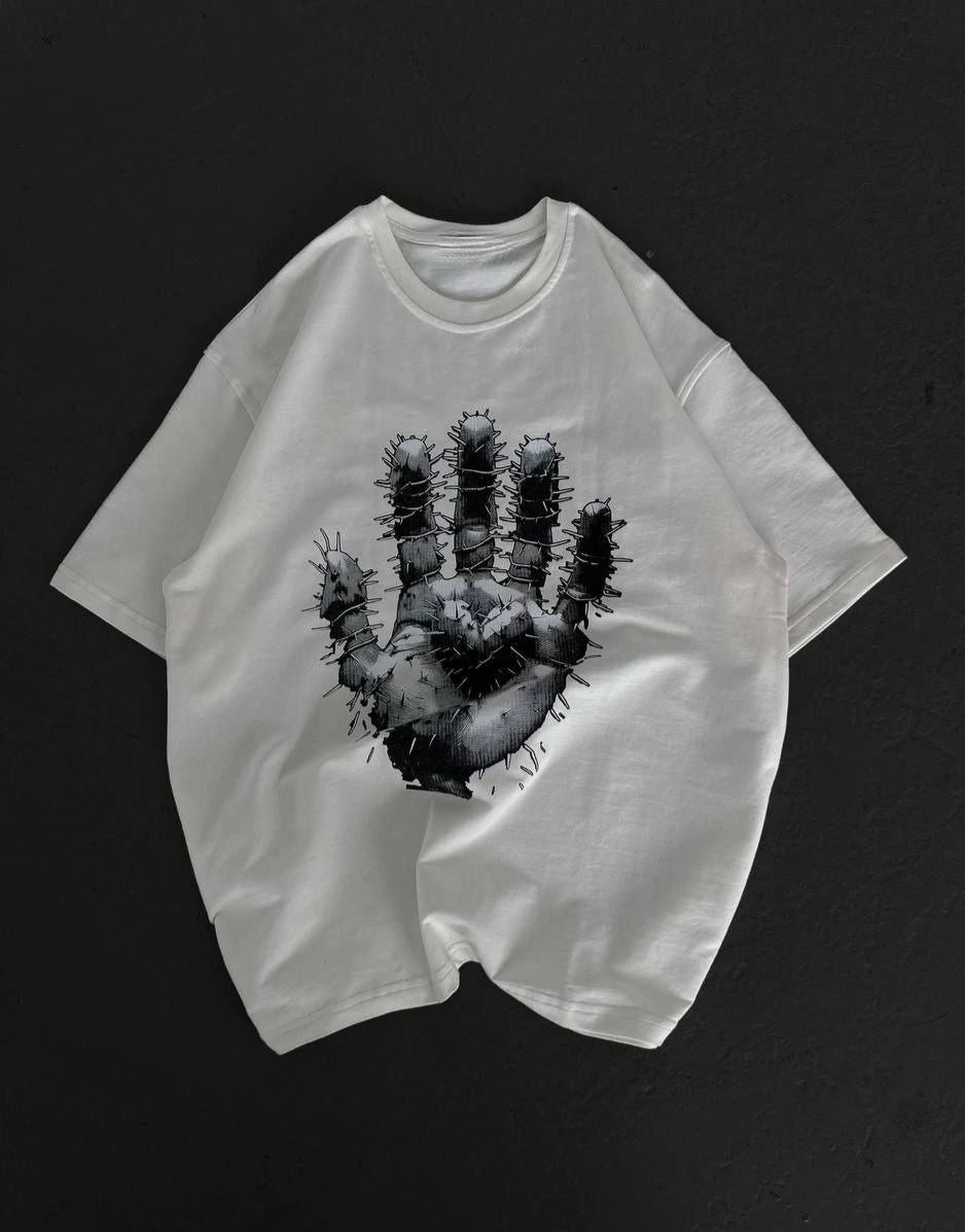 Kadın Baskılı T-Shirt Kısa Kol Bisiklet Yaka Regular Fit Rahat Kalıp Günlük Tişört - Beyaz