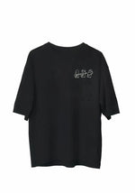 Erkek Baskılı T-Shirt Kısa Kol Bisiklet Yaka Regular Fit Rahat Kalıp Günlük Tişört - Siyah