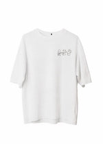 Erkek Baskılı T-Shirt Kısa Kol Bisiklet Yaka Regular Fit Rahat Kalıp Günlük Tişört - Beyaz