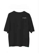 Erkek Kısa Kol Tişört Bisiklet Yaka ATATÜRK Baskılı T-Shirt - Siyah