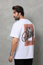 Erkek Baskılı T-Shirt Kısa Kol Bisiklet Yaka Regular Fit Rahat Kalıp Tişört -  Beyaz