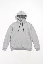 Kadın Kapüşonlu Kanguru Cepli 3 İplik Pamuklu Oversize Hoodie Sweatshirt -  Gri